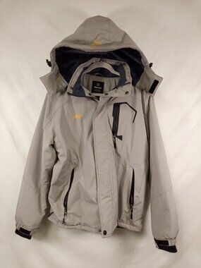 Wantdo Men's Gray Mountain Waterproof Ski Jacket Sz M